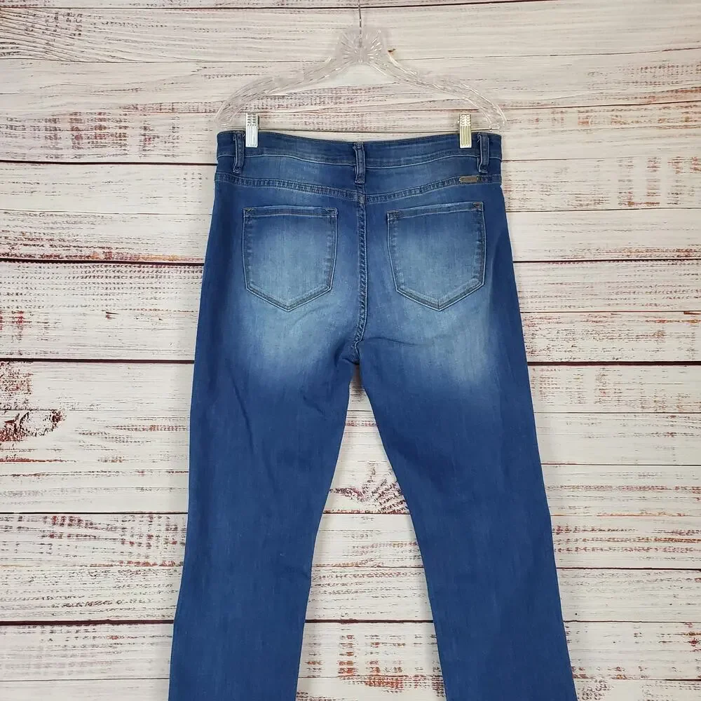 Kancan Logan Distressed Skinny Jeans Curvy Comfy Stretchy Cozy Denim Size 15/31